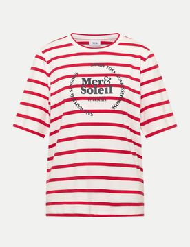 Cecil Jerseyshirt gestreift Rot L