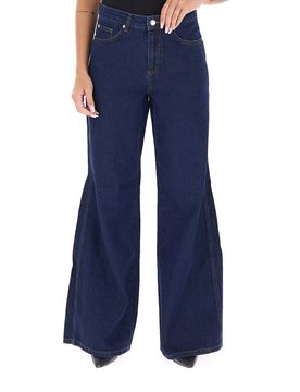 Jeans a palazzo BLU SCURO 40