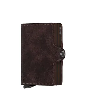 Portefeuille - Twinwallet Vintage chocolate marron - SECRID - FashionsVida