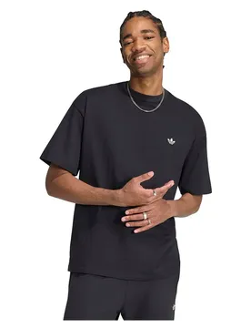 T-shirt à Manches Courtes Trefoil Essentials Loose Black XS