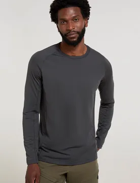 Vermont Mens Base Layer Top - Grey - Mountain Warehouse - FashionsVida