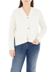 Cardigan in lana BIANCO XL