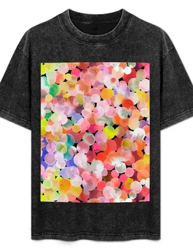 Candy watercolor dots T-Shirt Plus Size Lightweight Top - Aliexpress - FashionsVida