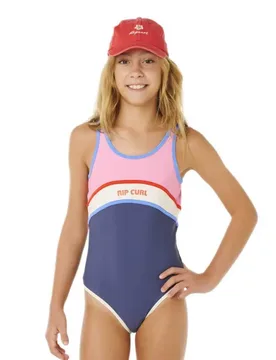 Maillot De Bain Surf Revival One Piece Navy 10 Années Fille - Rip curl - FashionsVida