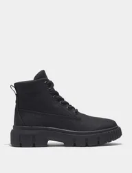 Greyfield Canvas Flat Ankle Boots Black female