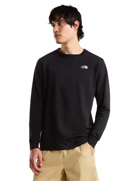 Maglietta A Maniche Lunghe Evolution Simple Dome Regular Regular TNF Black M - The North Face - FashionsVida