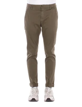 Uomo pantalone up235gs0096u 637 pantalone slim chino gaubert i verde militare - Dondup - FashionsVida