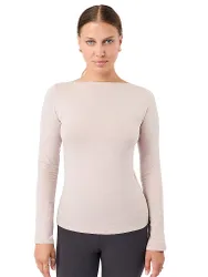 Maglietta da yoga basic da donna crema XL