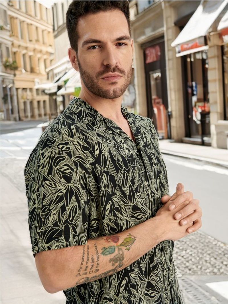 Camicia con stampa - multicolor
