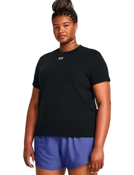 T-shirt à Manches Courtes Rival Core Black / White 1X - Under armour - FashionsVida