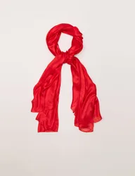 Oversized Scarf Red female