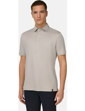 Polo de mezcla algodón poliéster y seda - Boggi Milano - FashionsVida
