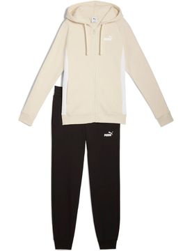 Full-zip hooded chándal mujer Beige (XS)