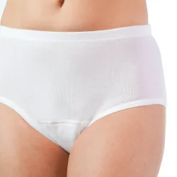 Hygiene-Damenslip, leicht/mittel L weiss