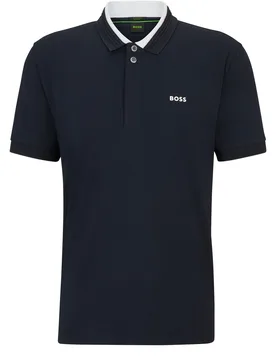 Mens Paddy 1 Polo Shirt Dark Blue - Size Large - BOSS Green - FashionsVida