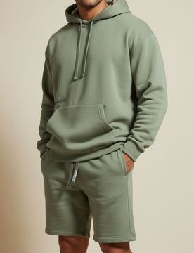Shorts slim fit - verde chiaro