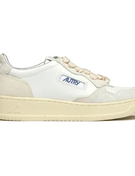 Womens Medalist Low Trainers - White Rubber - Size Uk 7 - AUTRY - FashionsVida