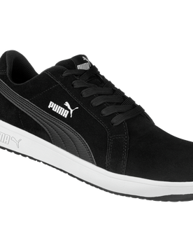 Chaussures de sécurité Iconic Suede S1PL Puma noires Noir 45