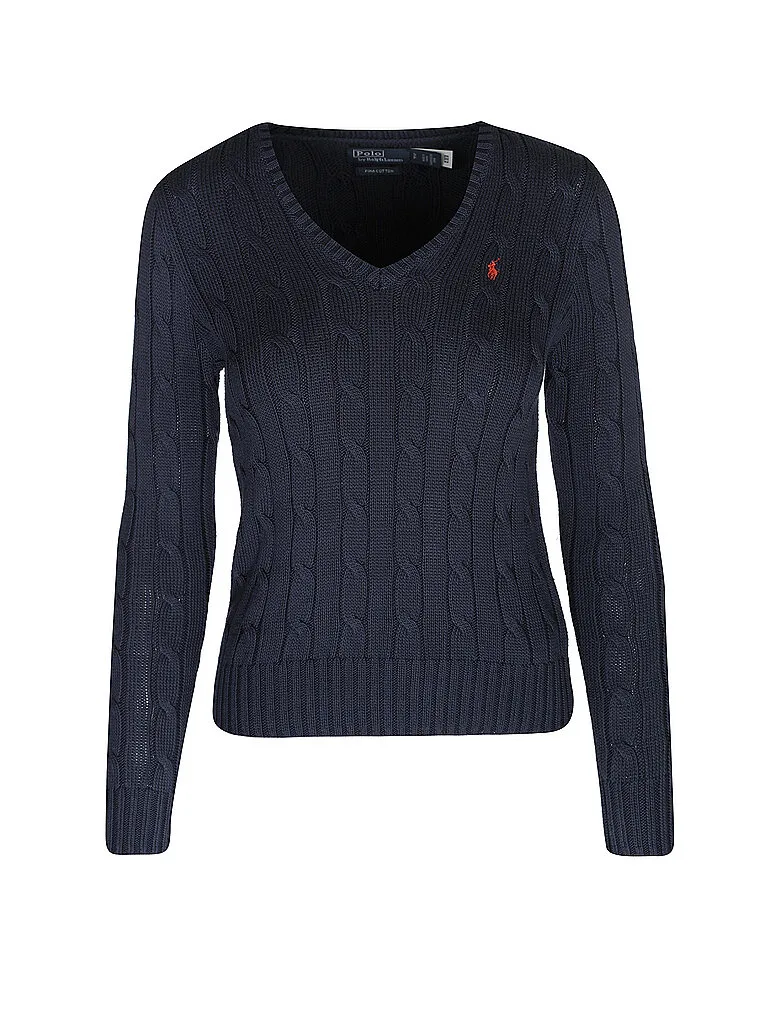 POLO Pullover Slim Fit KIMBERLY dunkelblau L damen - Ralph Lauren - FashionsVida