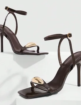 Sandalias con tacón para mujer - Shein - FashionsVida