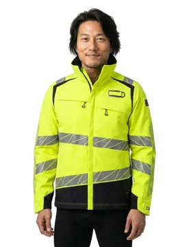 Veste High Visibility Yellow / Dark Navy Blue 5XL - MASCOT - FashionsVida