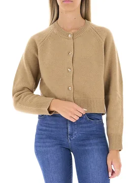 Cardigan in lana vergine CAMMELLO S - WEEKEND MAX MARA - FashionsVida