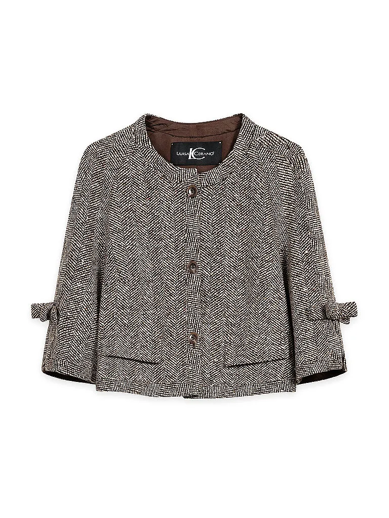 Luisa Cerano Chaqueta marrón 42 - Luisa Cerano - FashionsVida