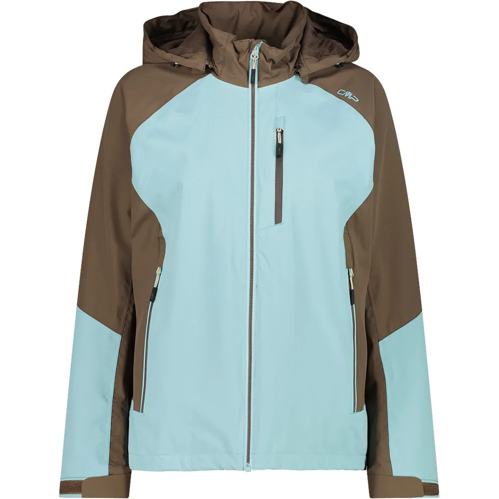 Woman jacket zip hood chaqueta impermeable mujer Verde (40) - CMP - FashionsVida
