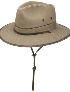 Tarnell Traveller Cotton Hat by - beige - Female - Size: M (56-57 cm) - Stetson - FashionsVida
