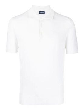 Drumohr Polo Abbottonata Con Logo