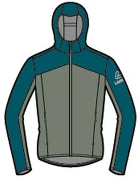Löffler Hooded Aquavent WPM Pocket Regenjacke, orange 48