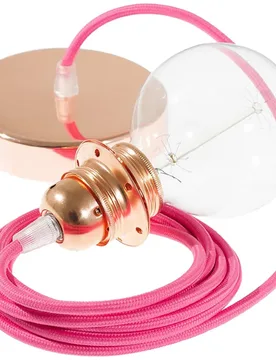 Cables Lampe Suspendue Pendel Pour Abat-jour Rm08 Diy 50 Cm Fuchsia / Copper One Size - Creative - FashionsVida