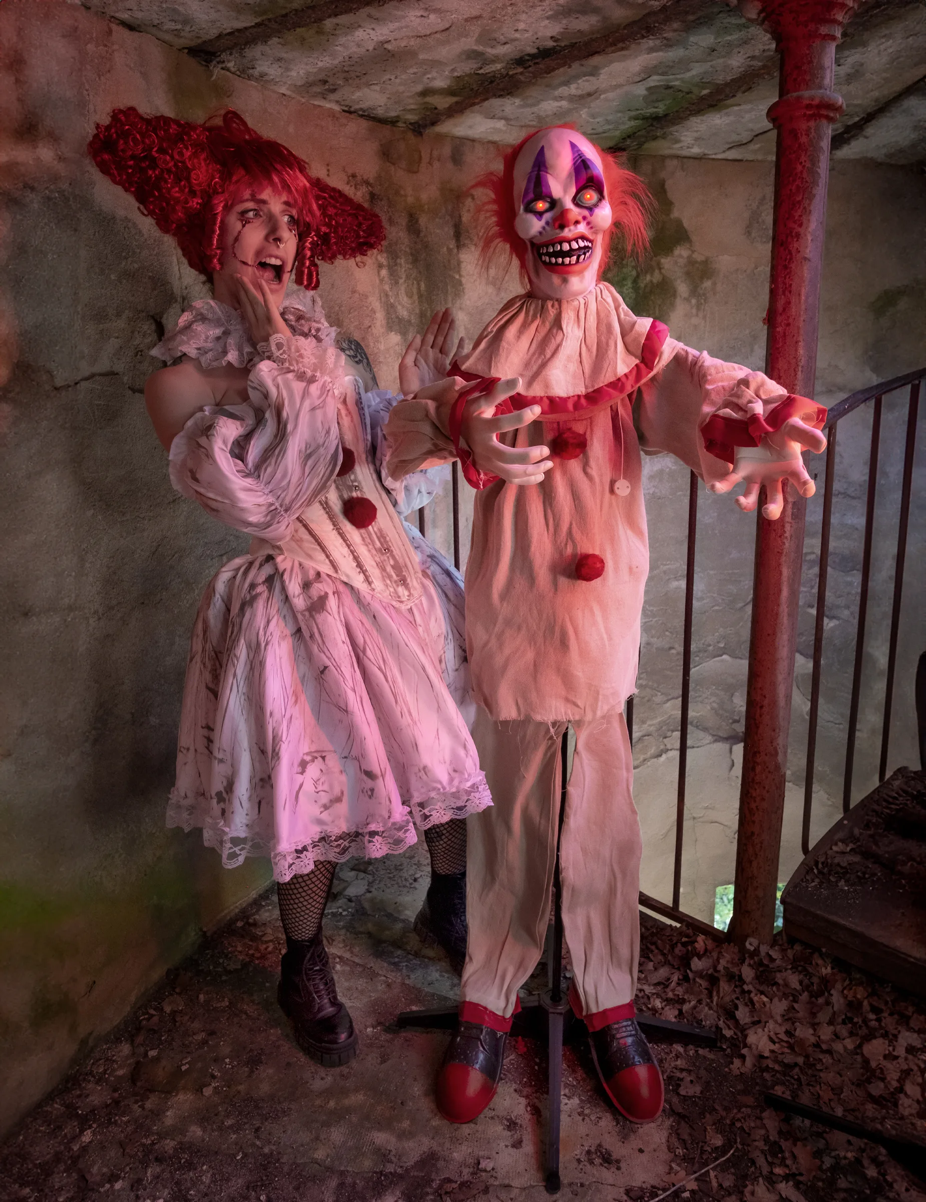 Horror Clown animiert Dekofigur 153 cm - BOLAND BV - FashionsVida