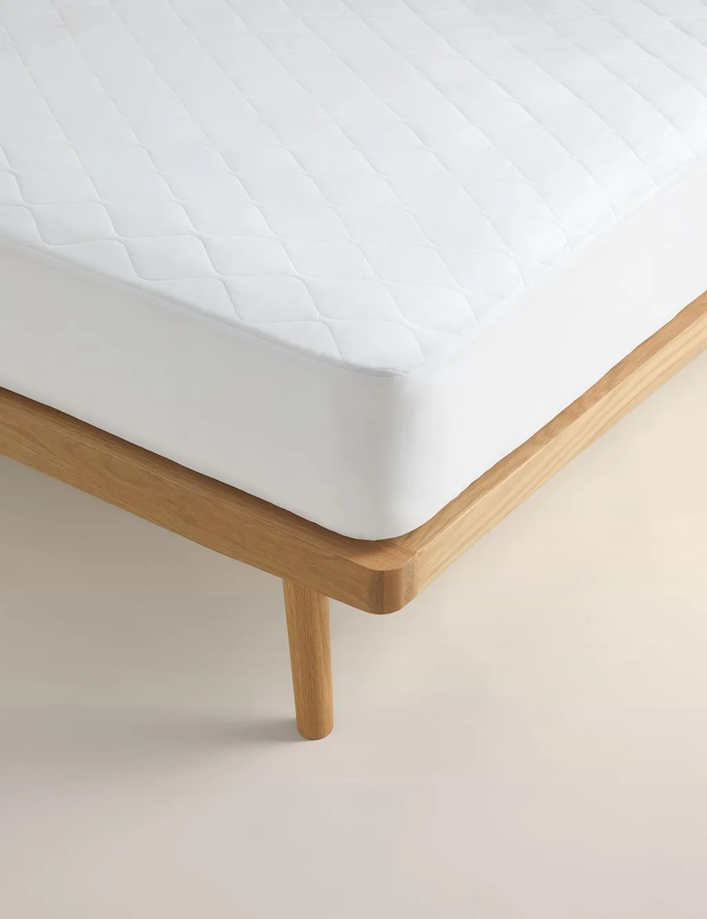 Stay Cool Extra Deep Mattress Protector White - M&S - FashionsVida