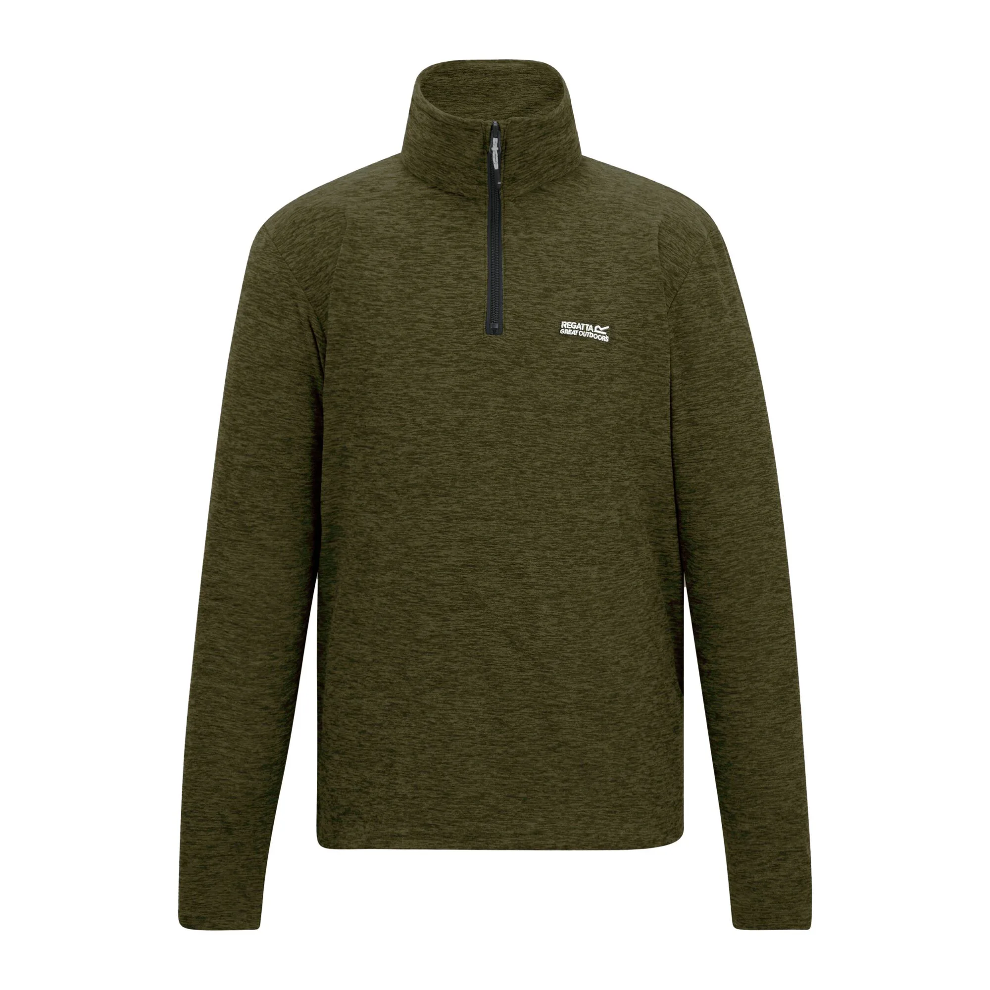 Mens Thompson Marl Half Zip Fleece Jacket (Olive Night) - Size Small - Regatta - FashionsVida