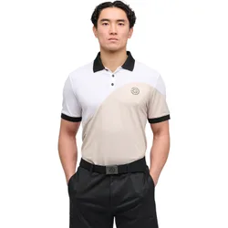 Polo Myron, weiss/beige s