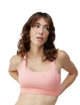 Haut De Sport à Maintien élevé Padma 2.0 Strawberry Ice/White Chalk XL