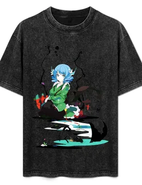 Touhou Project - Wakasagihime T-Shirt Plus Size Workout Short Sleeve Top - Aliexpress - FashionsVida