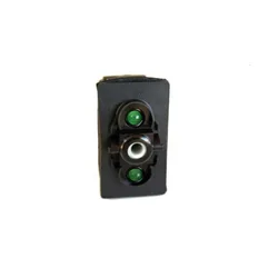 On-off Switch Green (12V) Single Pole unisex