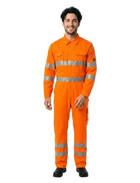 Combinaison Avec Poches Pour Genouillères Safe Classic 00419 Hi-Vis Orange 68 - MASCOT - FashionsVida