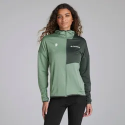 Manchester United x Womens Terrex Xperior Light Fleece Hooded Jacket Green M
