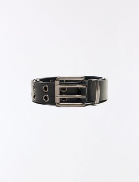 Ceinture Large À Œillets 85 Noir