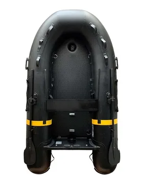 Vb Series Inflatable Boat Without Deck Floor Black / Yellow 2 Places unisex - Yellowv - FashionsVida