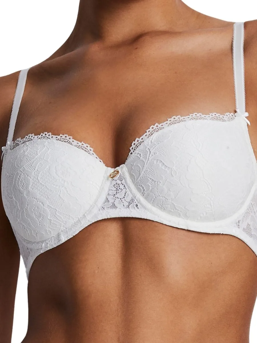 Womens Rosessence Care Half Cup Bra - White Polyamide - Size 30f - Aubade - FashionsVida