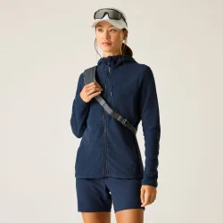 Switch Up Full Zip Hooded Pro Fleece Sweatshirt - Mid Navy - Size: 12
