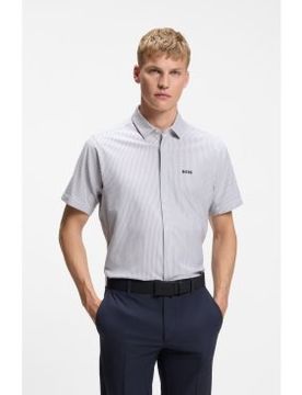 Para hombre. 50565851 Camisa Dymova (M), Casual, Algodón, Manga corta