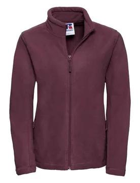 Womens/ladies Outdoor Fleece Jacket (Burgundy) - Size Medium - Russell athletic - FashionsVida
