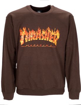 Felpa Girocollo Uomo Inferno Crewneck Dark Chocolate