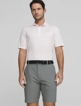 Mens Arnold Palmer Mattr Traditions Golf Polo Shirt - Pink Recycled Polyester - Size X-Large - Puma - FashionsVida