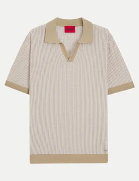 HUGO Poloshirt Seeroy Beige L - Hugo Boss - FashionsVida